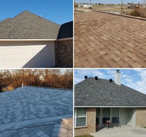 Harvey Roofing TX Various Shingle Styles