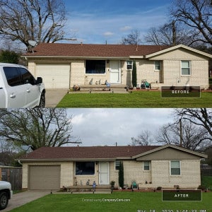 Exterior House Repainting Before and After