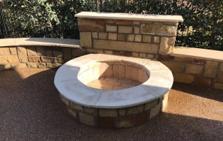 Custom Fire Pit and Patio Addition