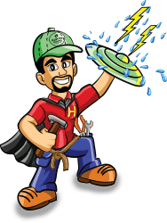 Storm Defender Mascot - Harvey Roofing & Construction