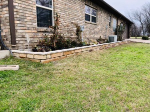 Natural Stone and Caststone Landscape Border
