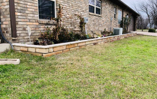 Natural Stone and Caststone Landscape Border