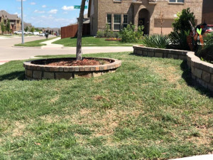 Custom Rock and Brick Landscape Retaining Walls
