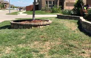 Custom Rock and Brick Landscape Retaining Walls