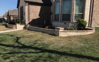 Rock and Brick Landscape Border