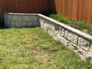 Stone Masonry Landscape Border Retaining Wall