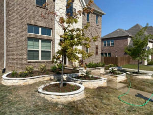 Custom Stone Masonry Landscape Border
