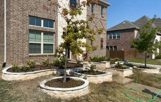 Custom Stone Masonry Landscape Border