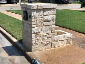 Custom Stone Masonry Mailbox