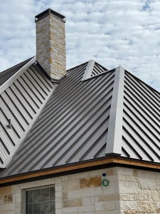 Standing Seam Metal Roof System Hip Caps and W Valley
