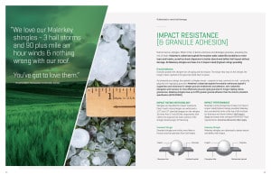 Malarkey Hail Impact Resistance and Granule Retention Info Graphic