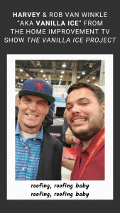 Harvey Braden III and Vanilla Ice at Sunbelt Builders Show in Dallas
