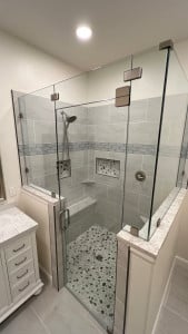 New Custom Tile Shower Installed