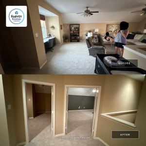 New Walls and Doors Before and After