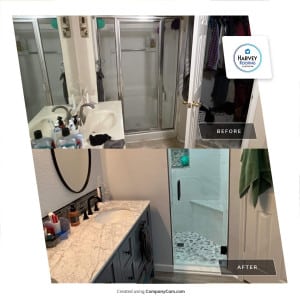 Shower Remodel Before and After