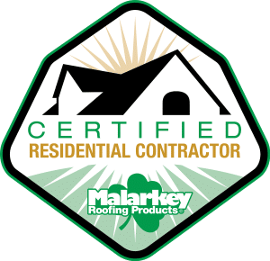 Logo - Malarkey Certified Residential Contractor Badge