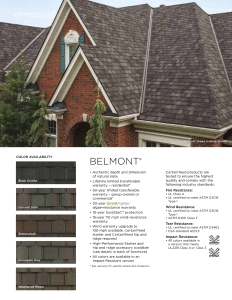 CertainTeed Belmont IR Shingle Colors