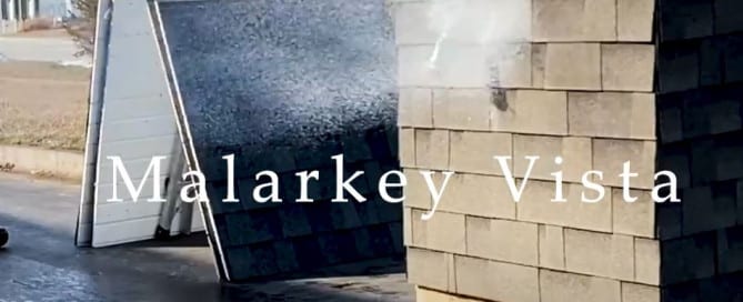 Full Soda Can Shot at Malarkey Vista AR Roof Shingles