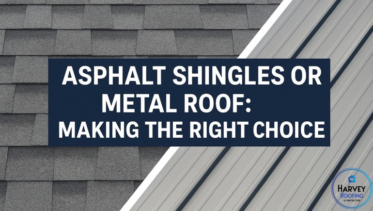 Roofing Materials Comparison-Shingles vs Metal-Harvey Roofing & Construction
